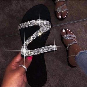 Glitter strap sandles🦋